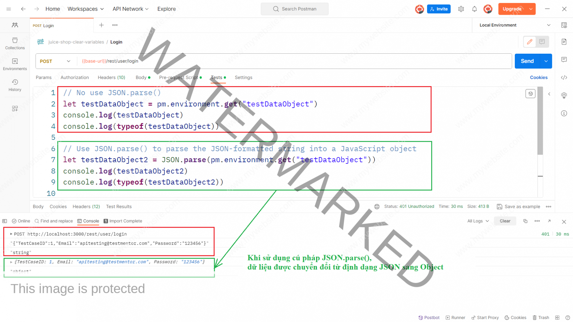 Cú pháp JSON.stringify(), .parse(): Chuyển Đổi Dữ Liệu - Test Mentor